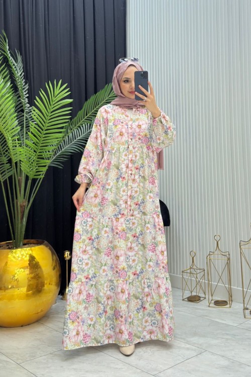 Leya Elbise Pembe