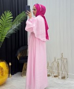 NİLDA ETEKLİ TAKIM PEMBE Pembe