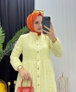 Beyza Elbise Sarı Sarı