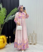 Romantik Elbise Pembe Pembe