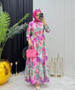 Merve Elbise Pembe Pembe