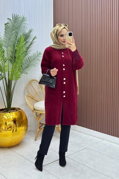 Angora Hırka Bordo