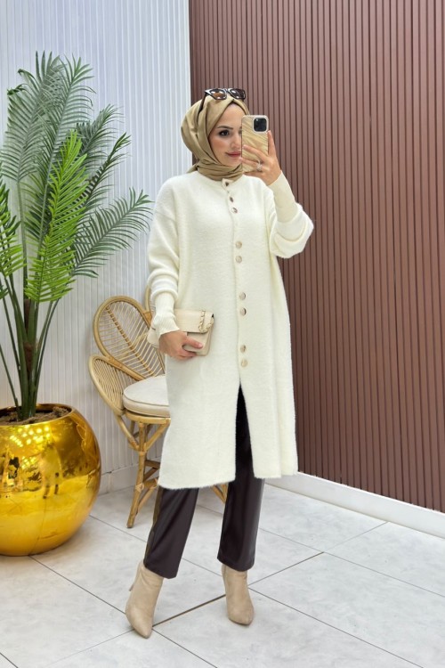 Angora Hırka Ekru