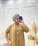 Amine Tesettür Takım Camel  Camel