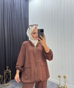 Ahu Takım Kahverengi  Kahverengi