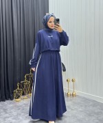 Arya Elbise Lacivert  Lacivert