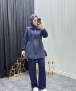 Kapitone Takım Lacivert  Lacivert