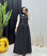 İsabel Elbise Siyah Siyah