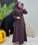 Zarafet  Elbise Bordo Bordo