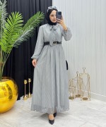 Leyla Elbise Siyah Siyah