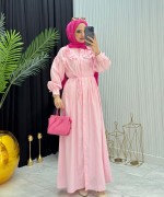Çiçek Elbise Pembe Pembe