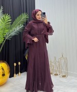 Maysa Elbise Bordo Bordo