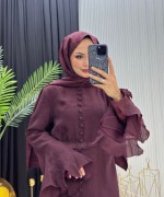 Maysa Elbise Bordo Bordo