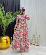 Yeşim Elbise Pembe Pembe