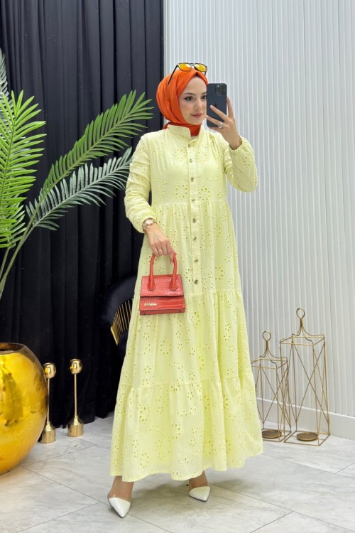 Beyza Elbise Sarı