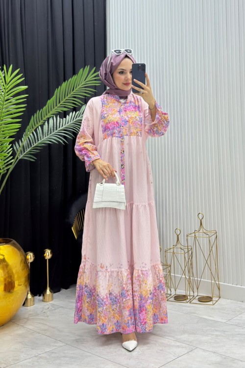 Romantik Elbise Pembe Pembe