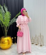 Melis Elbise Pembe Pembe