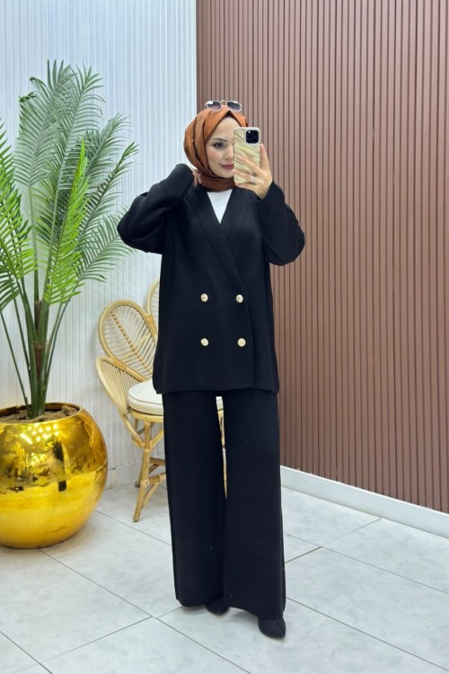 Blazer Takım Siyah Siyah