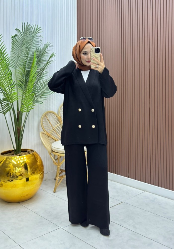 Blazer Takım Siyah Siyah