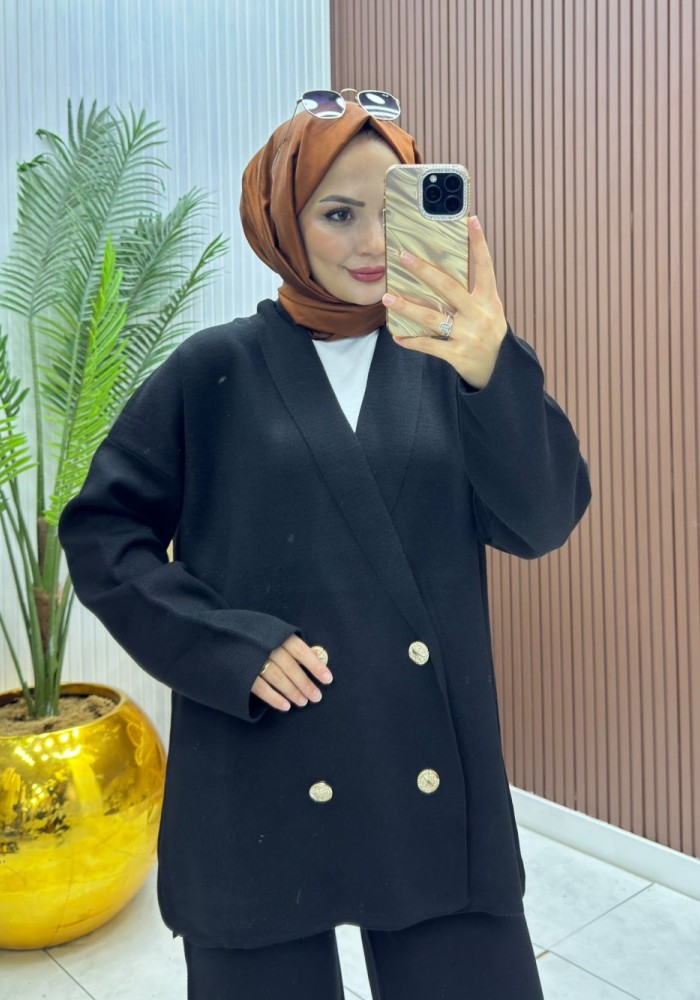 Blazer Takım Siyah Siyah