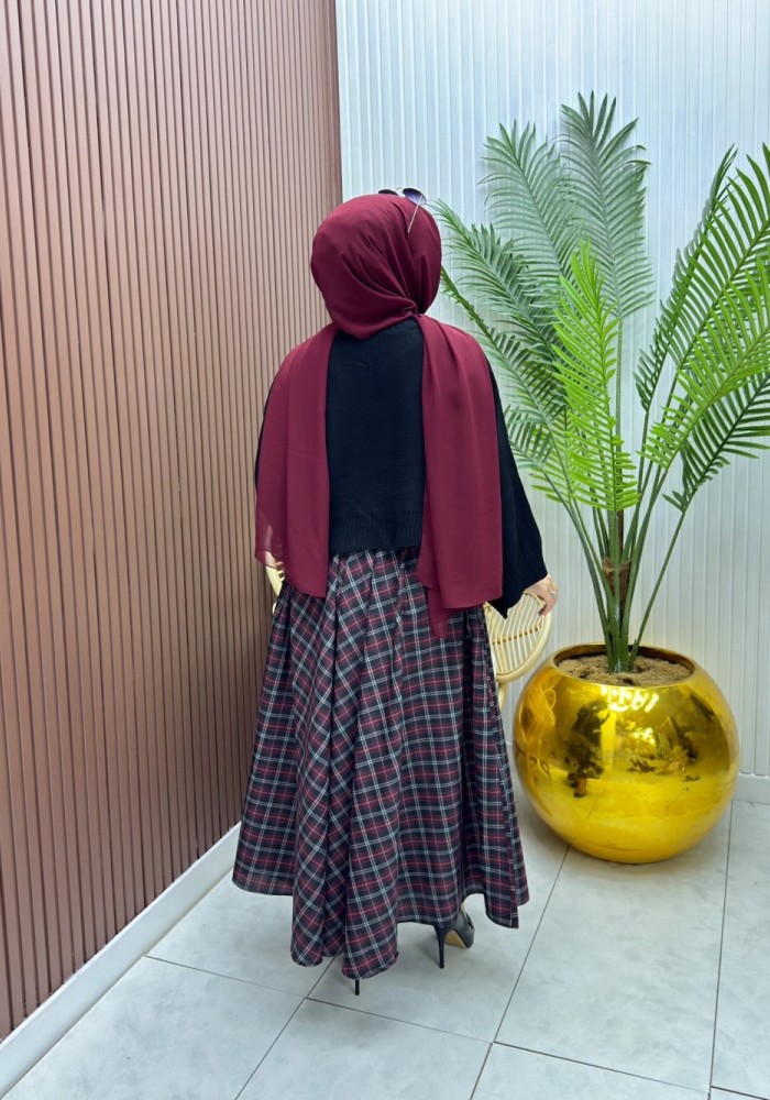 Diva Takım Siyah Bordo Siyah Bordo